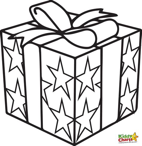 present coloring page printable